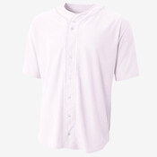 Youth Short Sleeve Full Button Baseball Top