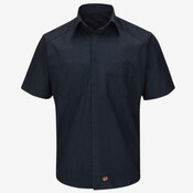 Short Sleeve Striped Color Block Shirt