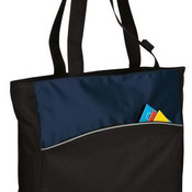 Two Tone Colorblock Tote