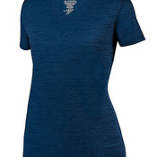 Women's Shadow Tonal Heather Training V-Neck T-Shirt