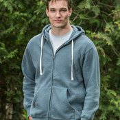 Unisex Vintage Fleece Full-Zip Hooded Sweatshirt